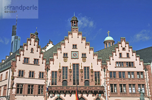 Rathaus Römer  Römerberg  Frankfurt am Main  Hessen  Deutschland  Europa  ÖffentlicherGrund