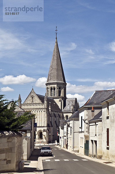 Stadtkirche BrÈzÈ  nahe Saumur  Departement Maine-et-Loire  Frankreich  Europa