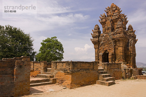 Po Klong Garai-Tempel  Poklongarai-Turm  Ninh Thuan  Vietnam  Asien