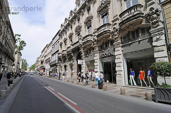 Rue de la Republique  Einkaufsstraße  Avignon  Provence  Südfrankreich  Frankreich  Europa