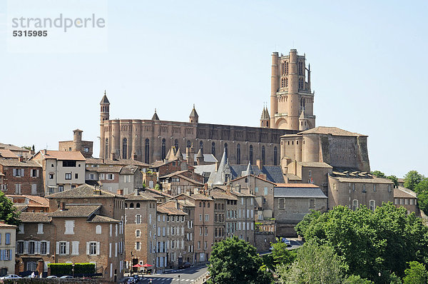 Sankt Cäcilia Kathedrale oder CathÈdrale Sainte-CÈcile d'Albi  Albi  Departement Tarn  Midi-Pyrenees  Frankreich  Europa