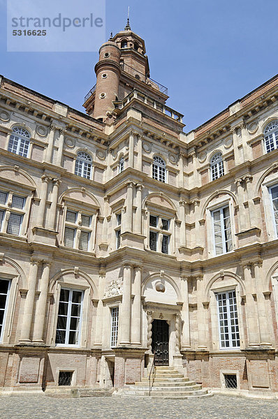 Hotel d'Assezat  Patrizierhaus  Sitz der Academie des Jeux Floraux  Stiftung Bemberg  Kunstsammlung  Toulouse  Departement Haute-Garonne  Midi-Pyrenees  Frankreich  Europa