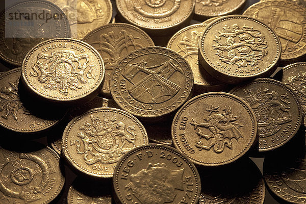 Britische Währung  Pfund Sterling  Britisches Pfund  Münzen