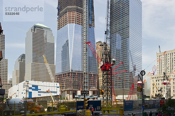 Baustelle am Ground Zero  Juni 2011  Manhattan  New York  USA  Amerika