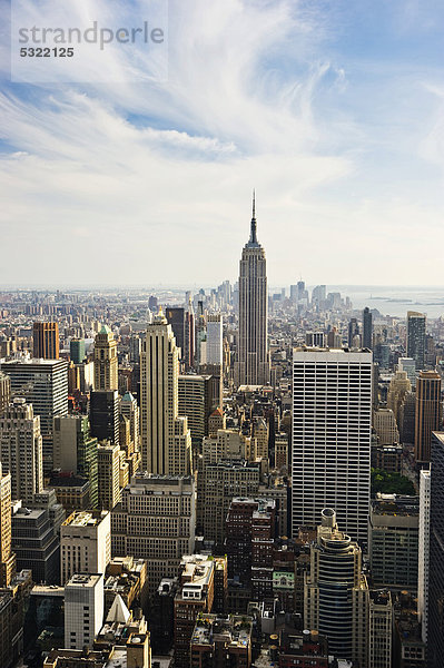 Vereinigte Staaten von Amerika USA Gebäude New York City Ansicht Manhattan Rockefeller Center