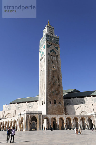 Die Hassan-II.-Moschee in Casablanca  Marokko  Nordafrika  Afrika