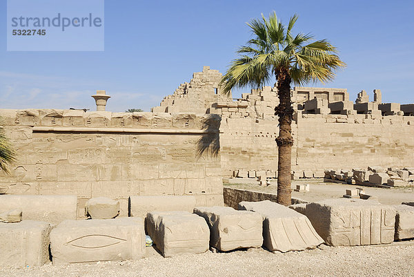 Karnak-Tempel  Luxor  Niltal  Ägypten  Afrika