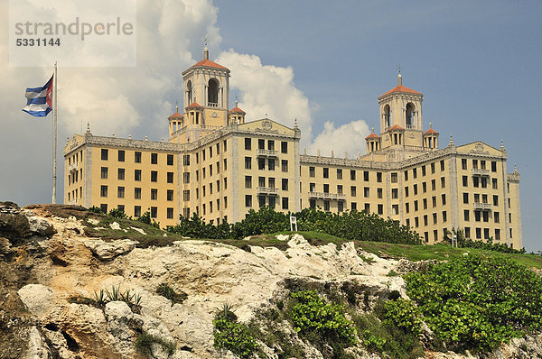 Hotel Nacional oder Hotel Gran Caribe  an der Uferpromenade MalecÛn  Havanna  Kuba  Karibik