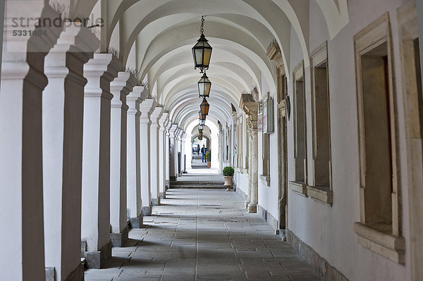 Arkaden  Rynek  Zamosch  Zamosc  Lublin  Polen  Europa