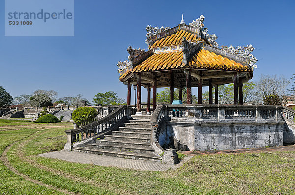 Pavillon  Kaiserpalast Hoang Thanh  Verbotene Stadt  Purpurstadt  Hue  UNESCO-Weltkulturerbe  Vietnam  Asien