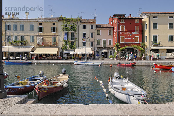 Hafen Europa Restaurant Jachthafen angeln Gardasee Italien
