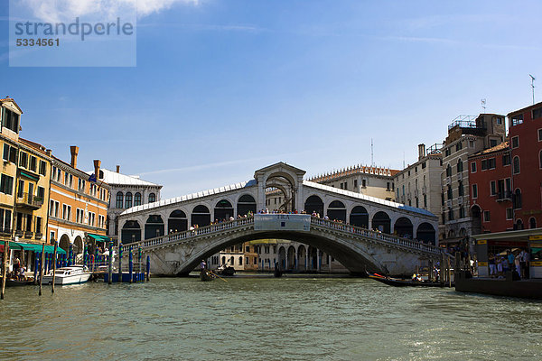 spannen Europa Ehrfurcht Brücke Rialtobrücke Italien