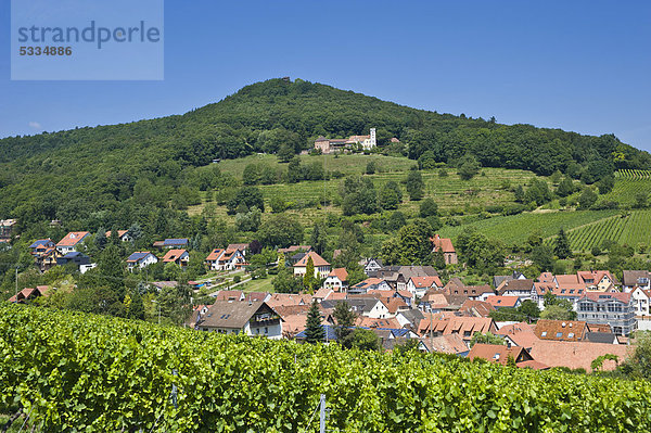 Ortsansicht mit Slevogthof  Leinsweiler  Deutsche oder Südliche Weinstraße  Pfalz  Rheinland-Pfalz  Deutschland  Europa