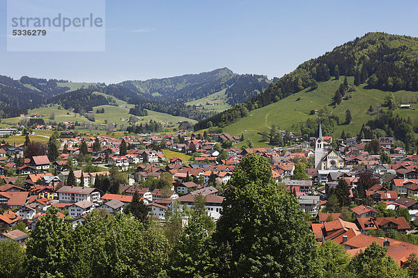 Europa Allgäu Bayern Deutschland Oberstaufen Schwaben