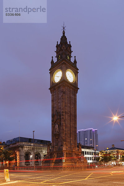 Uhrturm  Albert Memorial Clock Tower  Belfast  Nordirland  Irland  Großbritannien  Europa  ÖffentlicherGrund