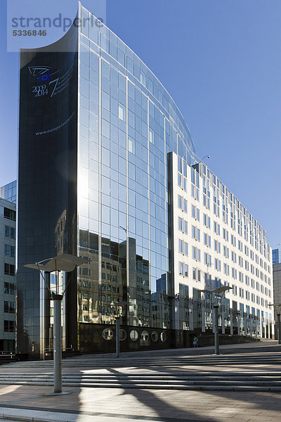 Europäisches Parlament  Bürogebäude  Euro-City  Brüssel  Belgien  Europa  ÖffentlicherGrund