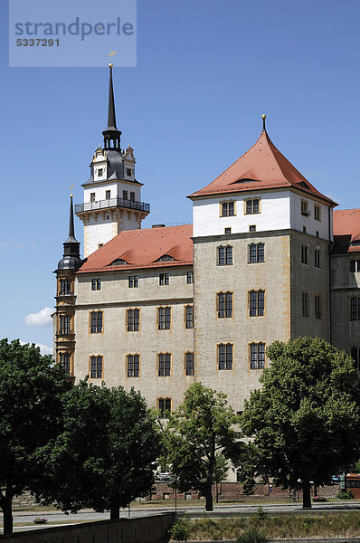 Schloss Hartenfels  Torgau  Sachsen  Deutschland  Europa