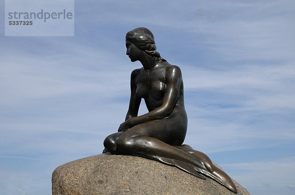 Statue Die kleine Meerjungfrau  Kopenhagen  Dänemark  Skandinavien  Europa  ÖffentlicherGrund