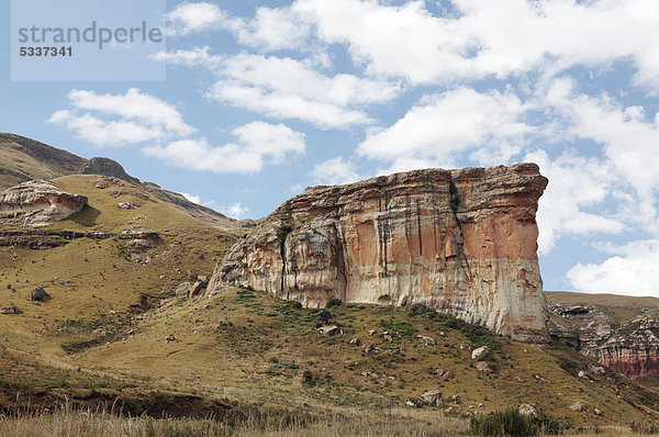 Die Brandwag oder Wache Felsformation  Golden-Gate-Highlands-Nationalpark  Provinz Freistaat  Südafrika  Afrika