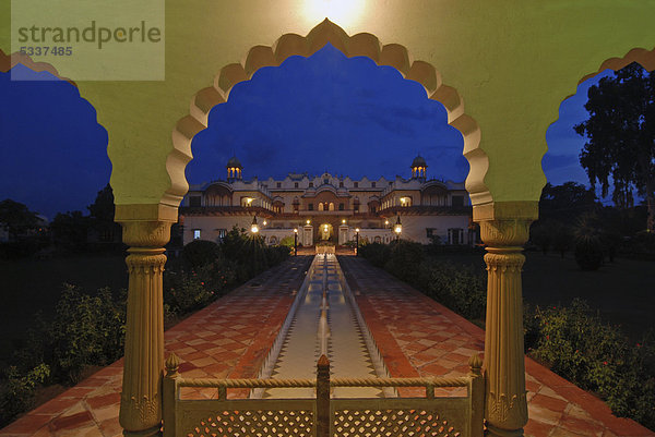 Heritage Hotel Laxmi Vilas Palace  Bharatpur  Rajasthan  Nordindien  Indien  Asien