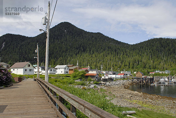 First Nation Dorf der Gitga'ata  Hartley Bay  British Columbia  Kanada  Nordamerika