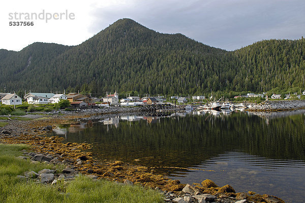 First Nation Dorf des Gitga'ata-Stamms  Tsimshian  Hartley Bay  British Columbia  Kanada  Nordamerika