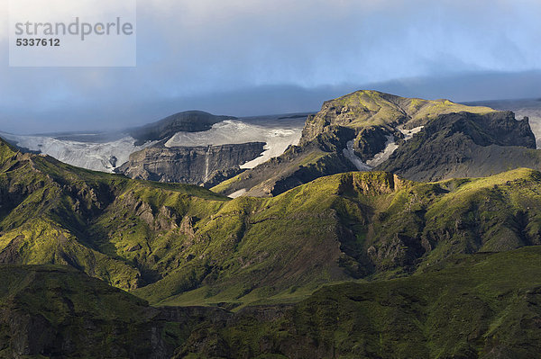 _Ûrsmörk oder Thorsmörk Bergrücken  isländisches Hochland  Südisland  Island  Europa
