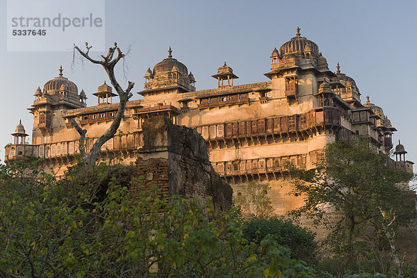 Jehangir Mahal Palast  Orchha  Madhya Pradesh  Nordindien  Indien  Asien