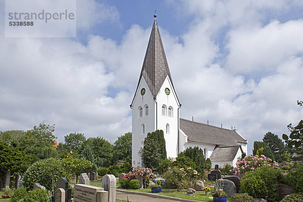 Kirche  Dorf Nebel  Insel Amrum  Nordfriesland  Schleswig-Holstein  Deutschland  Europa