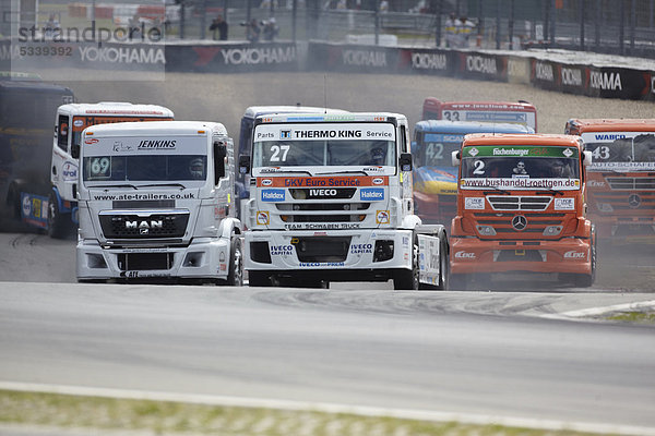 Renntrucks beim Truck-Grand-Prix auf dem Nürburgring  Rheinland-Pfalz  Deutschland  Europa