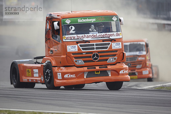 Renntrucks beim Truck-Grand-Prix auf dem Nürburgring  Rheinland-Pfalz  Deutschland  Europa