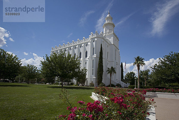 St. George-Utah-Tempel  St. George  Utah  USA  Nordamerika