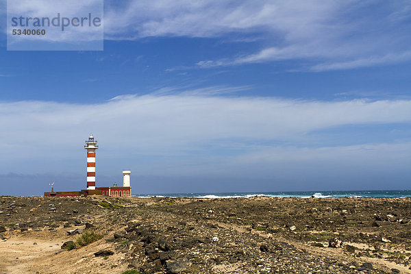 Europa Leuchtturm Kanaren Kanarische Inseln Faro Fuerteventura Spanien