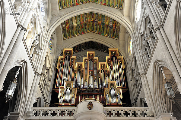 Orgel  Catedral de Nuestra SeÒora de la Almudena  Santa MarÌa la Real de La Almudena  Almudena-Kathedrale  Madrid  Spanien  Europa