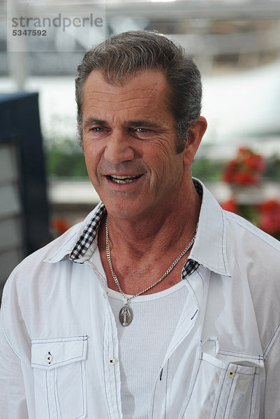 Mel Gibson  Porträt  beim Fototermin zu THE BEAVER am Palais des Festival  64. Internationale Filmfestspiele von Cannes 2011  Frankreich  Europa