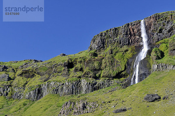 Bjarnarfoss Wasserfall  SnÊfellshalbinsel  Island  Europa