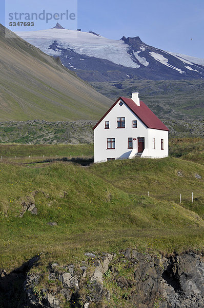 Europa Wohnhaus Dorf Arnarstapi Island