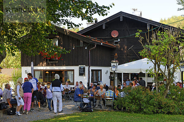 Gasthaus Ähndl am Rand des Murnauer Moos  Murnau  Oberbayern  Bayern  Deutschland  Europa