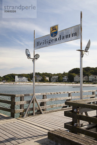Europa Kai Bad Doberan Ostsee Baltisches Meer Deutschland Heiligendamm Mecklenburg-Vorpommern