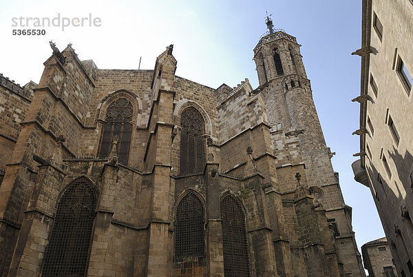 La Catedral de la Santa Creu i Santa Eul‡lia  Gotisches Viertel  Barri GÚtic  Barcelona  Katalonien  Spanien  Europa  ÖffentlicherGrund