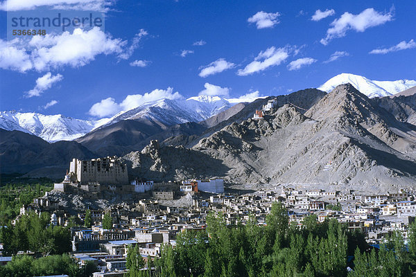 Leh  die frühere Hauptstadt des alten Königreichs von Ladakh  Jammu und Kaschmir  Indien  Asien