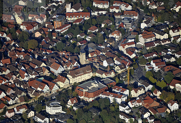 Luftbild Marbach am Neckar  Oberer Torturm  Marktstraße  Baden-Württemberg  Deutschland  Europa