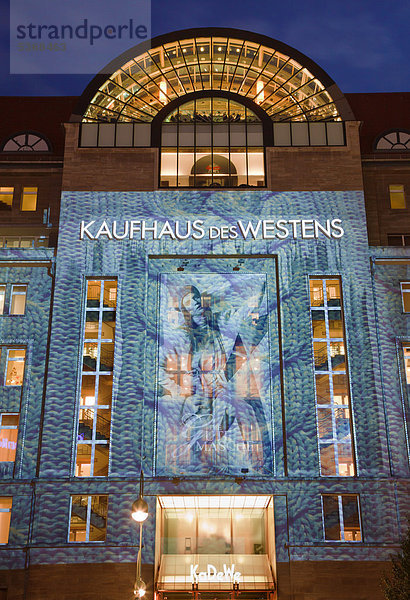 Kaufhaus des Westens  KdW  Berlin  Deutschland  Europa