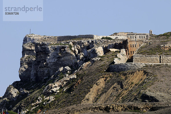 Festungsanlagen von La Mola  MaÛ  MahÛn  Menorca  Balearen  Spanien  Europa