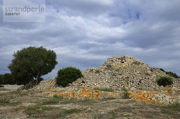 Talaiot  prähistorische Anlage Torralba d'en Salort  Menorca  Balearen  Spanien  Europa