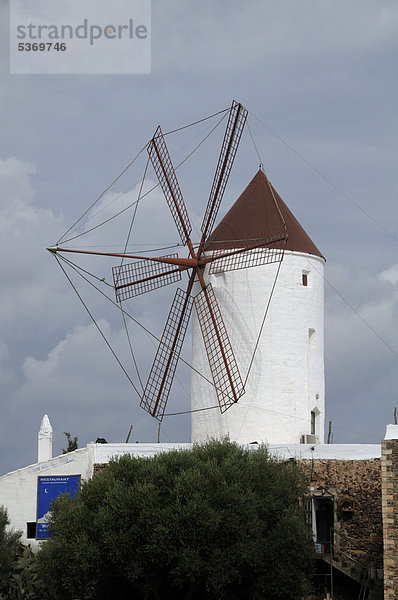 Moli s'Arangi  Alte Mühle  Es Mercadal  Menorca  Balearen  Spanien  Europa