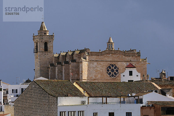 Catedral de Ciutadella Santa Maria  Kathedrale Santa Maria  Ciutadella  Menorca  Balearen  Spanien  Europa