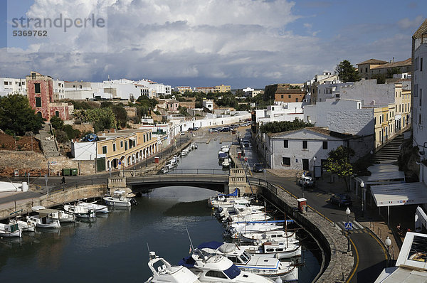Blick über Ciutadella  Menorca  Balearen  Spanien  Europa