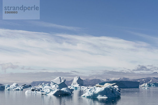 Eisberge bei Tiniteqilaaq  Sermilik-Fjord  Ostgrönland  Grönland