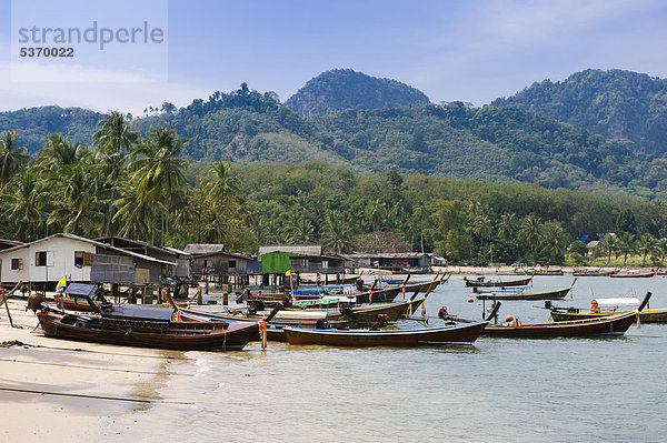 Insel Südostasien Fischerdorf Thailand